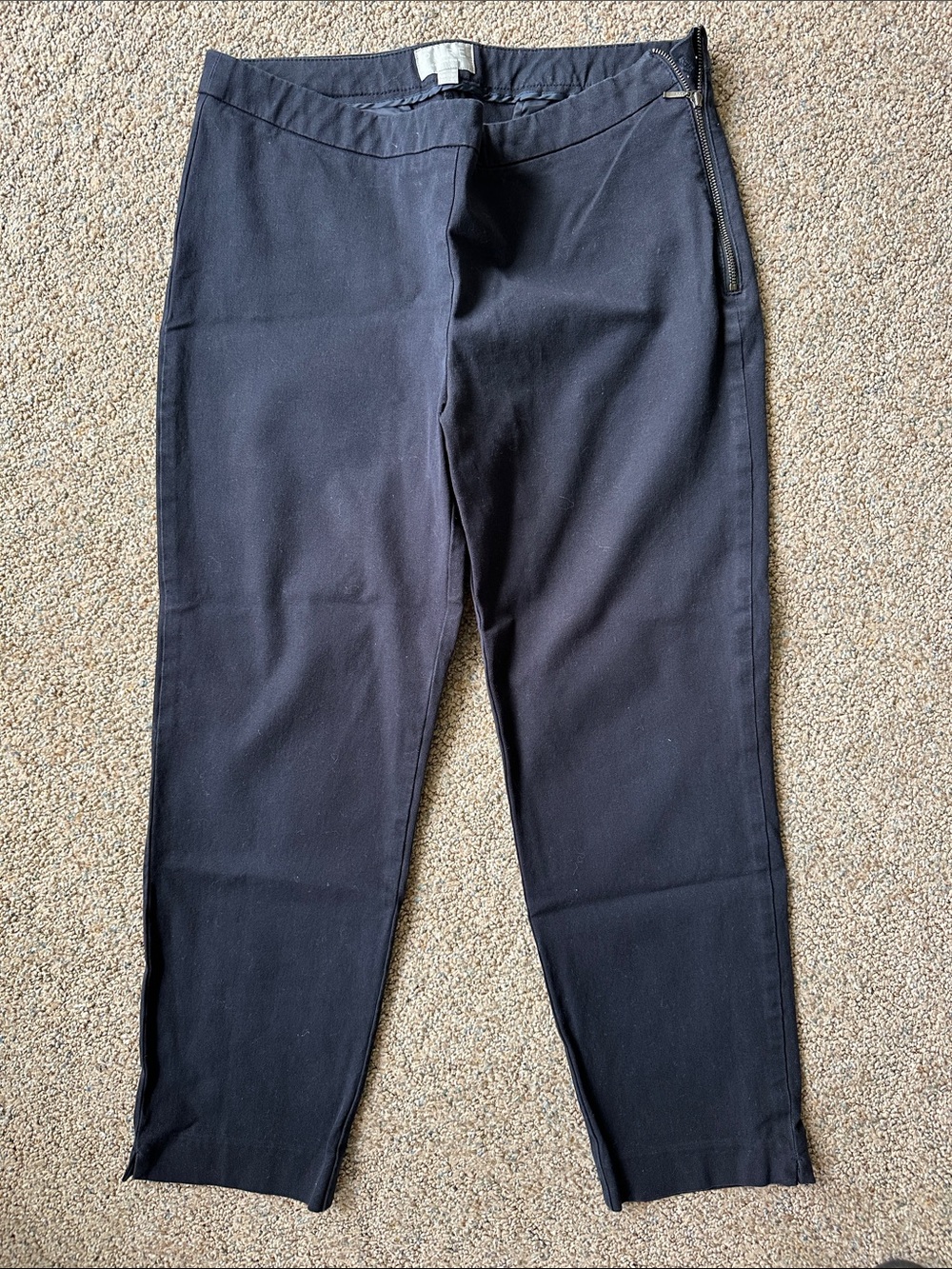 Pure Collection navy Slim Pull-On Ankle Pants